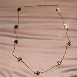 Tory Burch Logo Long Necklace